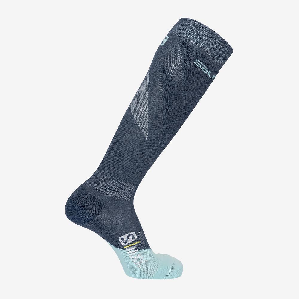 Salomon Singapore Womens Socks - S MAX W Blue | 09851-BAKJ